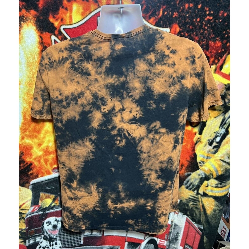 Chemistry Shirt Mens Medium Skull &‎ Flower Positive Energy Brown Gothic - Picture 2 of 3